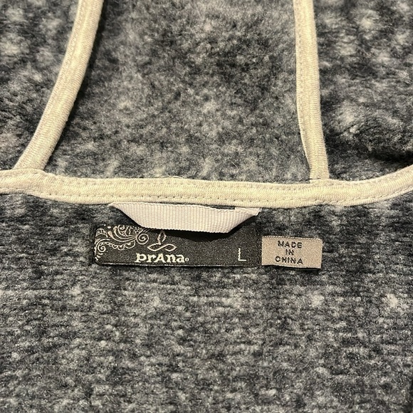 PRANA Zip Up Black/Gray prAna Women's Arka Jacket Large L - Picture 8 of 9